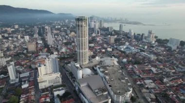 Georgetown, Penang Malezya - 14 Mayıs 2022 Ermeni Caddesi ve Georgetown 'un İnanılmaz Sahnesi