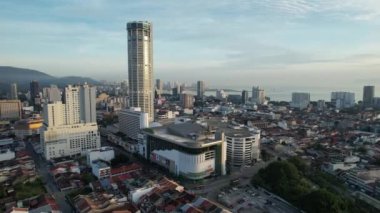 Georgetown, Penang Malezya - 14 Mayıs 2022 Ermeni Caddesi ve Georgetown 'un İnanılmaz Sahnesi