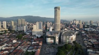 Georgetown, Penang Malezya - 14 Mayıs 2022 Ermeni Caddesi ve Georgetown 'un İnanılmaz Sahnesi