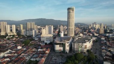 Georgetown, Penang Malezya - 14 Mayıs 2022 Ermeni Caddesi ve Georgetown 'un İnanılmaz Sahnesi