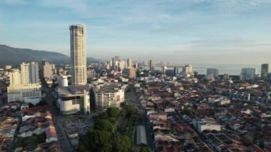 Georgetown, Penang Malezya - 14 Mayıs 2022 Ermeni Caddesi ve Georgetown 'un İnanılmaz Sahnesi