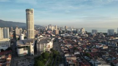 Georgetown, Penang Malezya - 14 Mayıs 2022 Ermeni Caddesi ve Georgetown 'un İnanılmaz Sahnesi