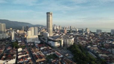 Georgetown, Penang Malezya - 14 Mayıs 2022 Ermeni Caddesi ve Georgetown 'un İnanılmaz Sahnesi