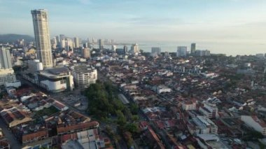 Georgetown, Penang Malezya - 14 Mayıs 2022 Ermeni Caddesi ve Georgetown 'un İnanılmaz Sahnesi