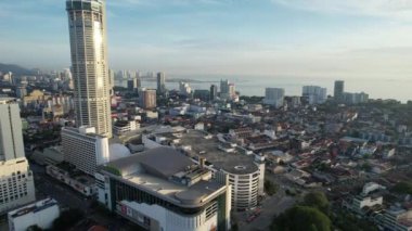 Georgetown, Penang Malezya - 14 Mayıs 2022 Ermeni Caddesi ve Georgetown 'un İnanılmaz Sahnesi
