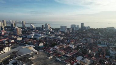 Georgetown, Penang Malezya - 14 Mayıs 2022 Ermeni Caddesi ve Georgetown 'un İnanılmaz Sahnesi