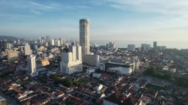 Georgetown, Penang Malezya - 14 Mayıs 2022 Ermeni Caddesi ve Georgetown 'un İnanılmaz Sahnesi