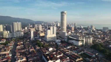 Georgetown, Penang Malezya - 14 Mayıs 2022 Ermeni Caddesi ve Georgetown 'un İnanılmaz Sahnesi