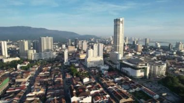 Georgetown, Penang Malezya - 14 Mayıs 2022 Ermeni Caddesi ve Georgetown 'un İnanılmaz Sahnesi