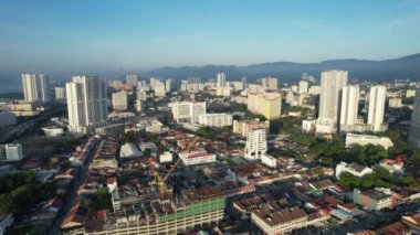 Georgetown, Penang Malezya - 14 Mayıs 2022 Ermeni Caddesi ve Georgetown 'un İnanılmaz Sahnesi