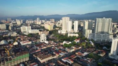 Georgetown, Penang Malezya - 14 Mayıs 2022 Ermeni Caddesi ve Georgetown 'un İnanılmaz Sahnesi