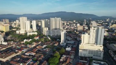 Georgetown, Penang Malezya - 14 Mayıs 2022 Ermeni Caddesi ve Georgetown 'un İnanılmaz Sahnesi