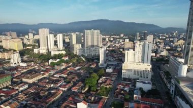 Georgetown, Penang Malezya - 14 Mayıs 2022 Ermeni Caddesi ve Georgetown 'un İnanılmaz Sahnesi