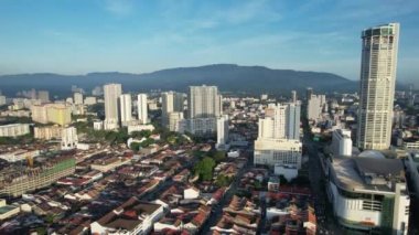 Georgetown, Penang Malezya - 14 Mayıs 2022 Ermeni Caddesi ve Georgetown 'un İnanılmaz Sahnesi