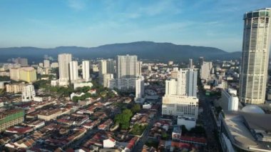 Georgetown, Penang Malezya - 14 Mayıs 2022 Ermeni Caddesi ve Georgetown 'un İnanılmaz Sahnesi
