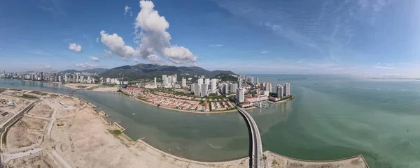 Georgetown Penang Malásia Maio 2022 Straits Quay Landmark Buildings Villages — Fotografia de Stock