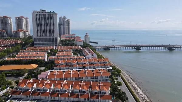 Georgetown Penang Malajzia 2022 Május Straits Quay Landmark Buildings Villages — Stock Fotó