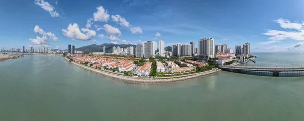 Georgetown Penang Malajzia 2022 Május Straits Quay Landmark Buildings Villages — Stock Fotó