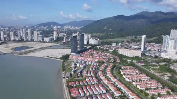 Georgetown Penang Malaysia Mai 2022 Die Straits Quay Markante Gebäude — Stockvideo