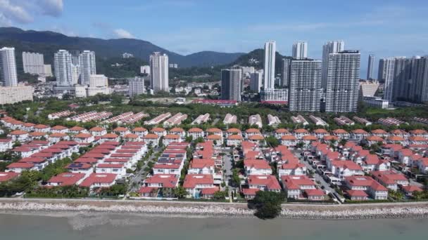 Джорджтаун Пенанг Малайзия Мая 2022 Года Набережная Проливов Исторические Здания — стоковое видео