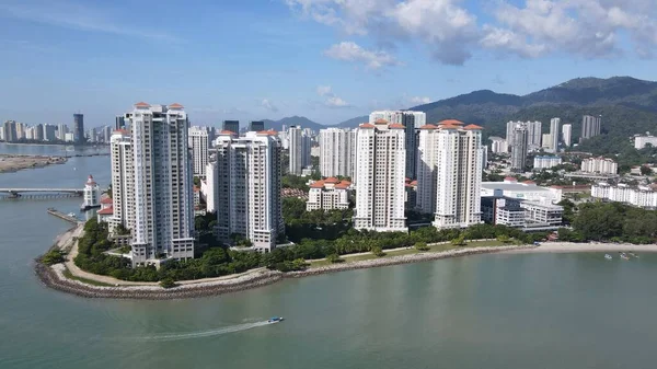 Georgetown Penang Malajzia 2022 Május Straits Quay Landmark Buildings Villages — Stock Fotó