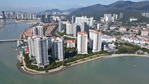 Georgetown Penang Malajzia 2022 Május Straits Quay Landmark Buildings Villages — Stock Fotó