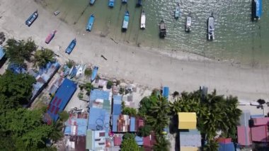 Georgetown, Penang Malezya - 20 Mayıs 2022: The Straits Quay, Landmark Binaları ve Köyleri