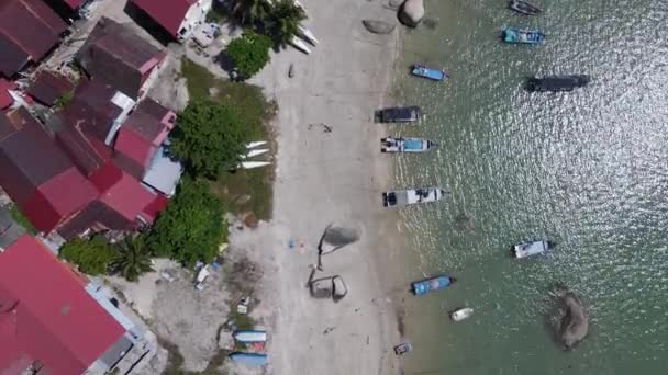 Georgetown Penang Malaysia May 2022 Straits Quay Landmark Buildings Villages — Stock Video