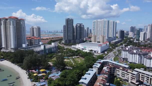 Georgetown Penang Malaisie Mai 2022 Quai Des Détroits Bâtiments Historiques — Video