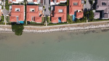 Georgetown, Penang Malezya - 20 Mayıs 2022: The Straits Quay, Landmark Binaları ve Köyleri