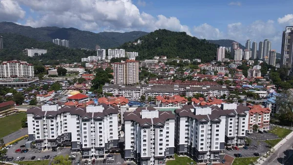 Georgetown Penang Malaysia Травня 2022 Straits Quay Landmark Buildings Villages — стокове фото