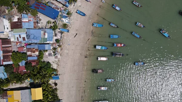 Georgetown Penang Malezya Mayıs 2022 Straits Quay Landmark Binaları Köyleri — Stok fotoğraf