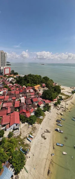 Georgetown Penang Malásia Maio 2022 Straits Quay Landmark Buildings Villages — Fotografia de Stock