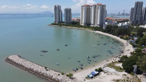 Georgetown Penang Malaysia May 2022 Straits Quay Landmark Buildings Villages — Stock Photo, Image