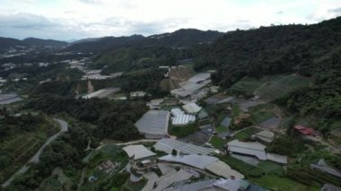 Cameron Highlands, Pahang Malezya 30 Mayıs 2022: Malezya 'nın Cameron Highlands Alanı içindeki Brinchang Bölgesinin Genel Manzarası