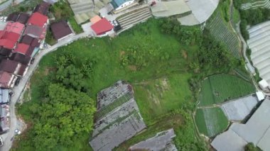 Cameron Highlands, Pahang Malezya 30 Mayıs 2022: Malezya 'nın Cameron Highlands Alanı içindeki Brinchang Bölgesinin Genel Manzarası