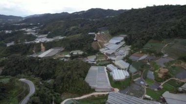 Cameron Highlands, Pahang Malezya 30 Mayıs 2022: Malezya 'nın Cameron Highlands Alanı içindeki Brinchang Bölgesinin Genel Manzarası