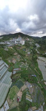 Cameron Highlands, Pahang Malezya 30 Mayıs 2022: Malezya 'nın Cameron Highlands Alanı içindeki Brinchang Bölgesinin Genel Manzarası