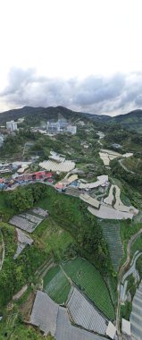 Cameron Highlands, Pahang Malezya 30 Mayıs 2022: Malezya 'nın Cameron Highlands Alanı içindeki Brinchang Bölgesinin Genel Manzarası