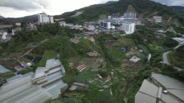 Cameron Highlands, Pahang Malezya 30 Mayıs 2022: Malezya 'nın Cameron Highlands Alanı içindeki Brinchang Bölgesinin Genel Manzarası