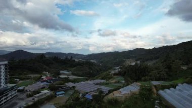 Cameron Highlands, Pahang Malezya 30 Mayıs 2022: Malezya 'nın Cameron Highlands Alanı içindeki Brinchang Bölgesinin Genel Manzarası