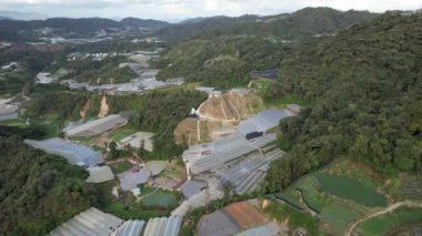 Cameron Highlands, Pahang Malezya 30 Mayıs 2022: Malezya 'nın Cameron Highlands Alanı içindeki Brinchang Bölgesinin Genel Manzarası