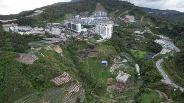 Cameron Highlands Pahang Malásia Maio 2022 Vista Geral Paisagem Distrito — Vídeo de Stock