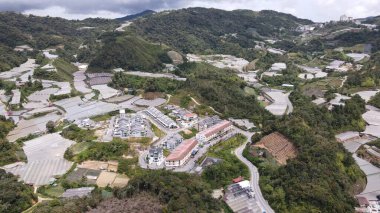 Cameron Highlands, Pahang Malezya 30 Mayıs 2022: Malezya 'nın Cameron Highlands Alanı içindeki Brinchang Bölgesinin Genel Manzarası