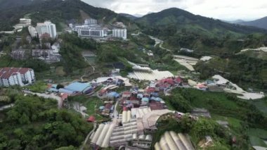 Cameron Highlands, Pahang Malezya 30 Mayıs 2022: Malezya 'nın Cameron Highlands Alanı içindeki Brinchang Bölgesinin Genel Manzarası