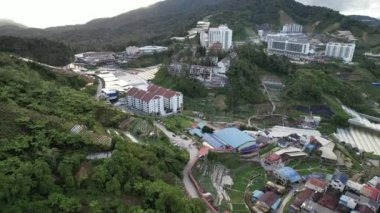 Cameron Highlands, Pahang Malezya 30 Mayıs 2022: Malezya 'nın Cameron Highlands Alanı içindeki Brinchang Bölgesinin Genel Manzarası