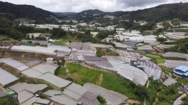 Cameron Highlands, Pahang Malezya 30 Mayıs 2022: Malezya 'nın Cameron Highlands Alanı içindeki Brinchang Bölgesinin Genel Manzarası