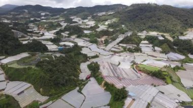 Cameron Highlands, Pahang Malezya 30 Mayıs 2022: Malezya 'nın Cameron Highlands Alanı içindeki Brinchang Bölgesinin Genel Manzarası