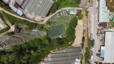 Cameron Highlands, Pahang Malezya 30 Mayıs 2022: Malezya 'nın Cameron Highlands Alanı içindeki Brinchang Bölgesinin Genel Manzarası