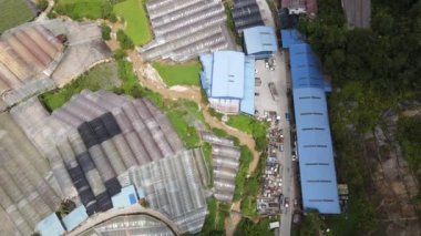 Cameron Highlands, Pahang Malezya 30 Mayıs 2022: Malezya 'nın Cameron Highlands Alanı içindeki Brinchang Bölgesinin Genel Manzarası